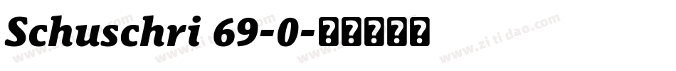 Schuschri 69-0字体转换